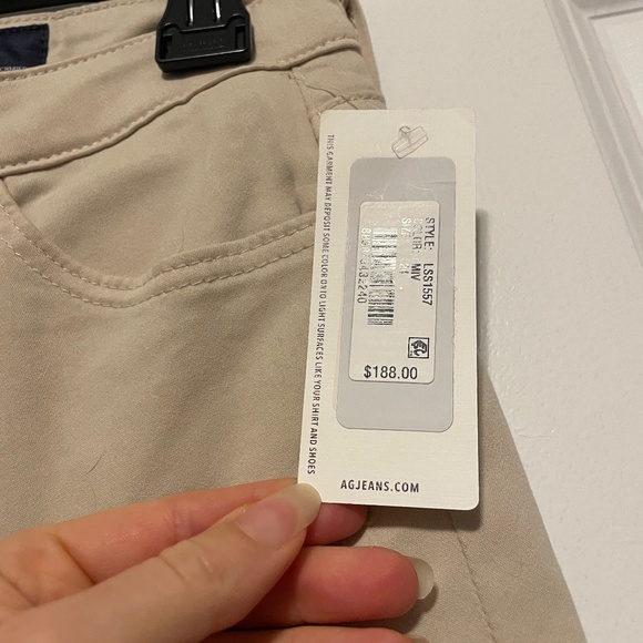 AG Adriano Goldschmied Cigarette Crop super stretch sateen Women’s Size 24 NWT - Picture 5 of 11